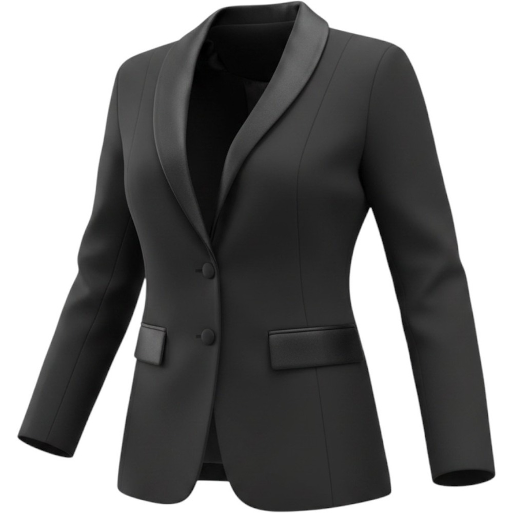 Torrid Black Shawl Collar Blazer Satin Trim Plus Size 1 Two Button Tuxedo Jacket